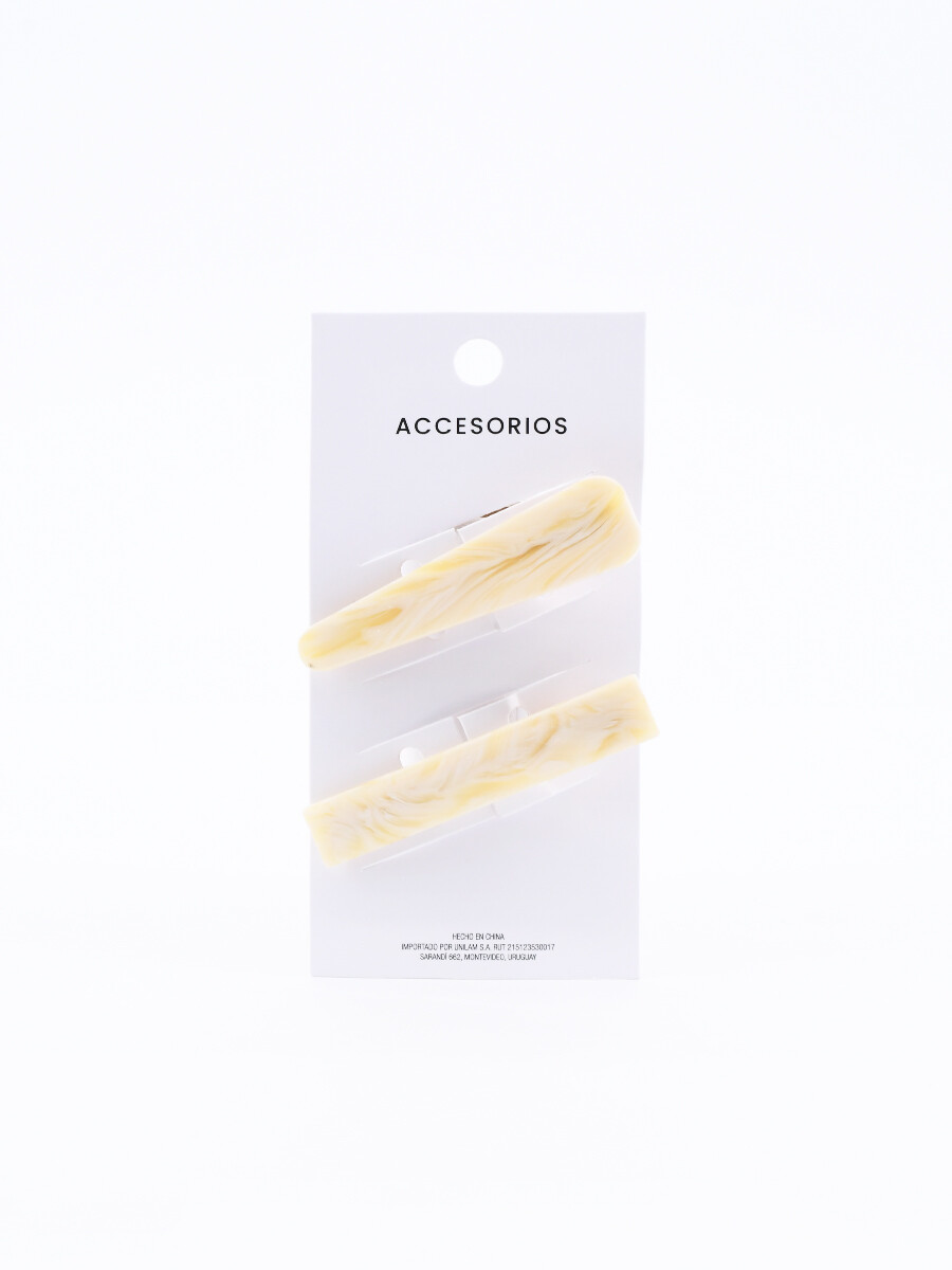 BROCHES SET X 2 - CREMA 