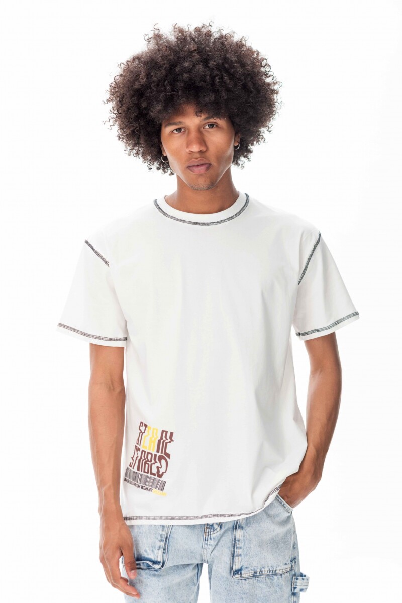 Remera Antisocial Blanco