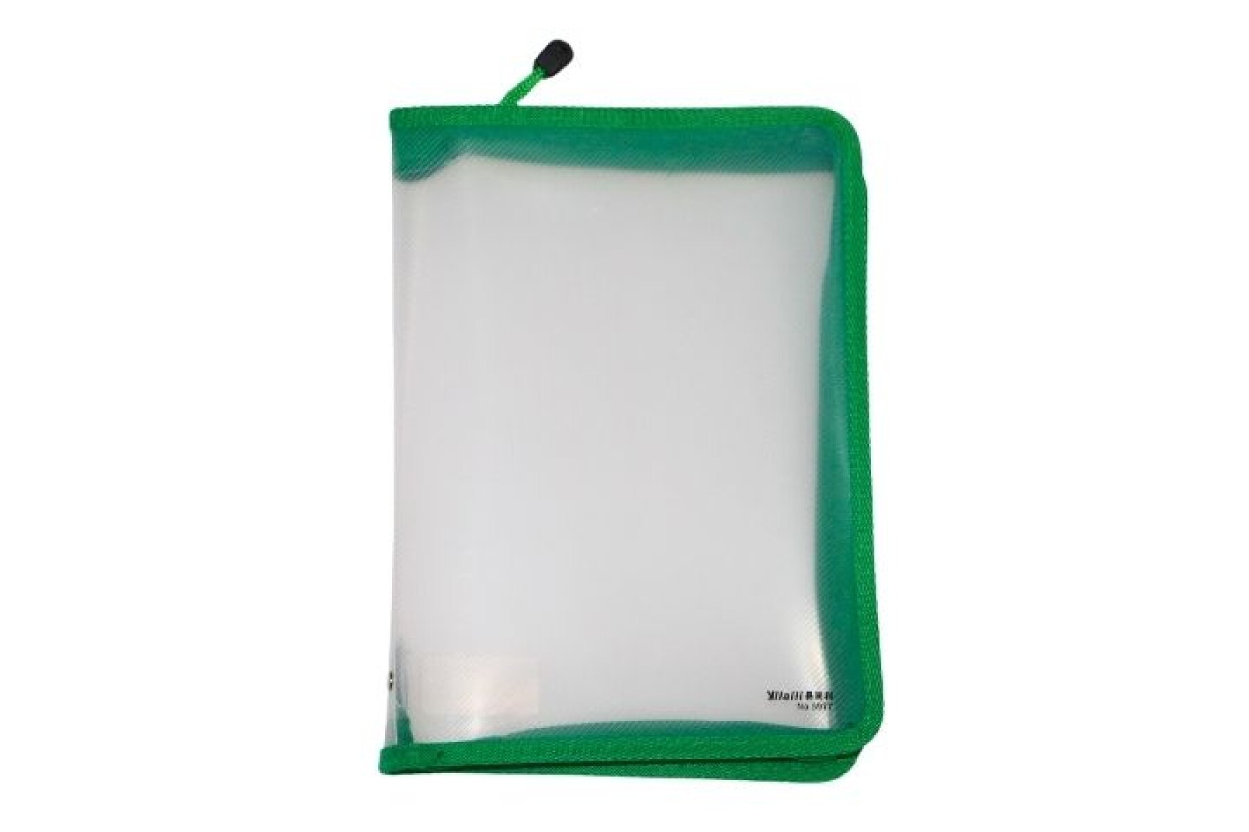 SOBRE YIL CON CIERRE DE COLOR B5 5977 TAPA TRANSPARENTE - COLOR VERDE 