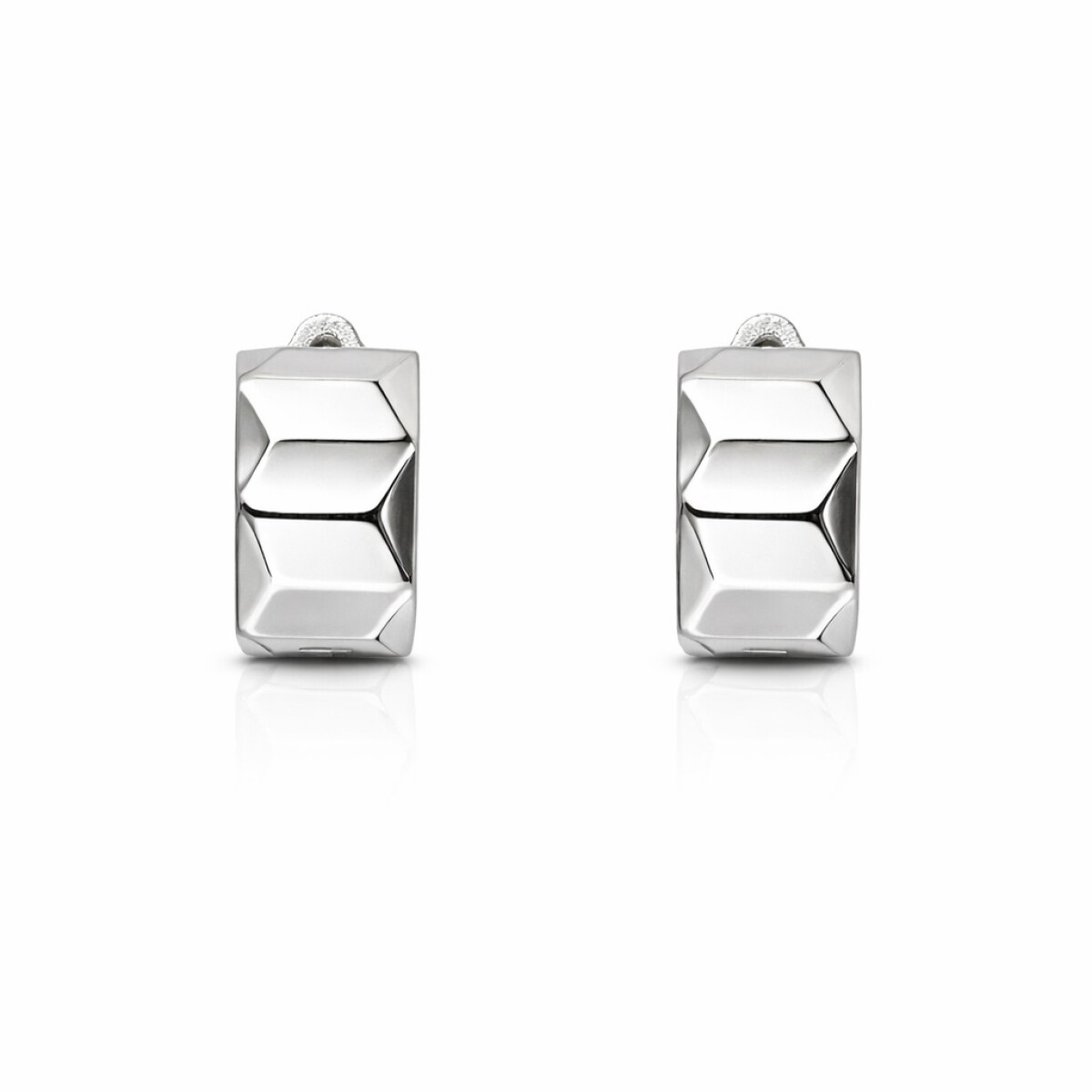 Caravanas Aro Geometrico- Plata 925 - CA4218 - sinpiedra 
