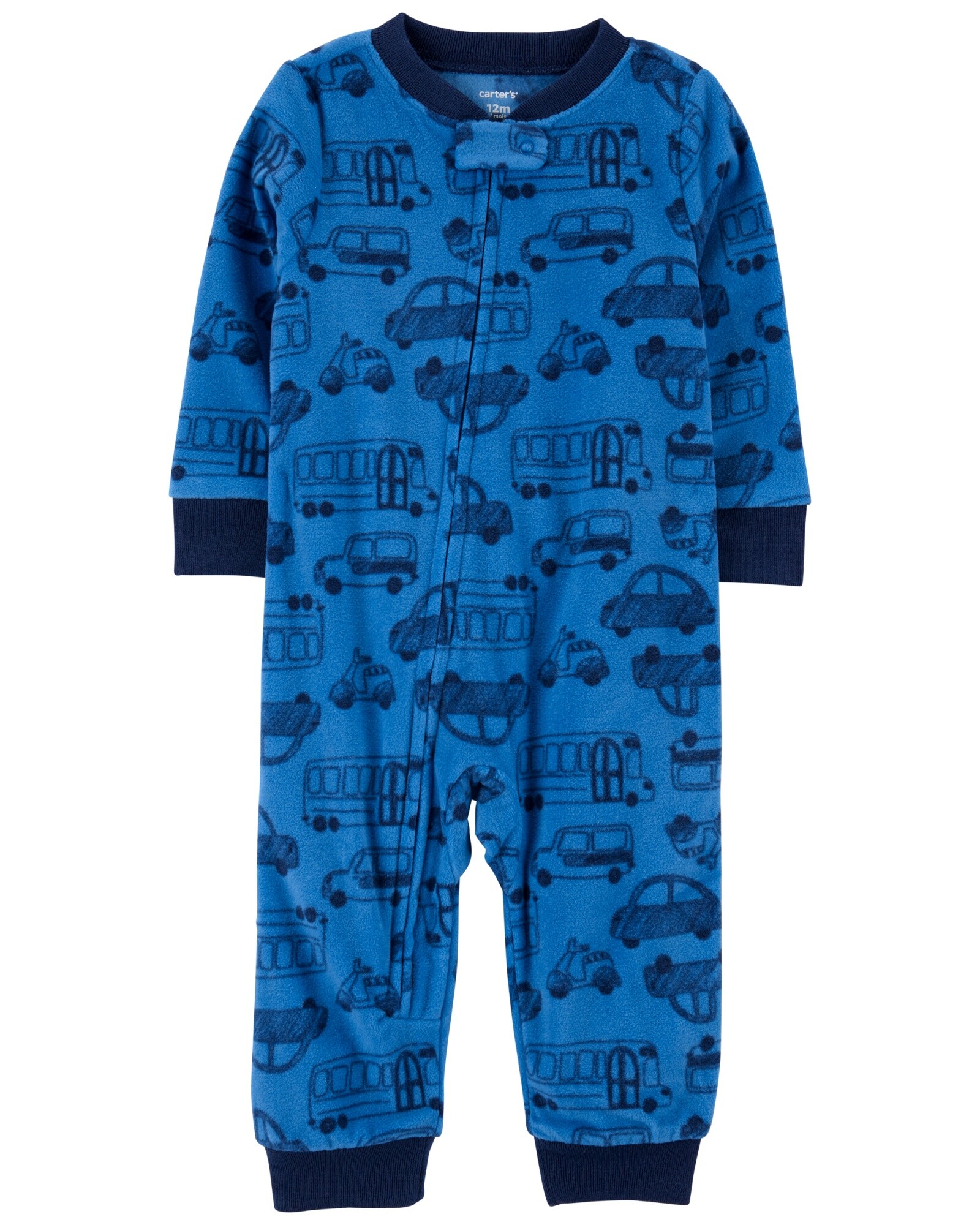 Pijama de micropolar estampado autos Sin color