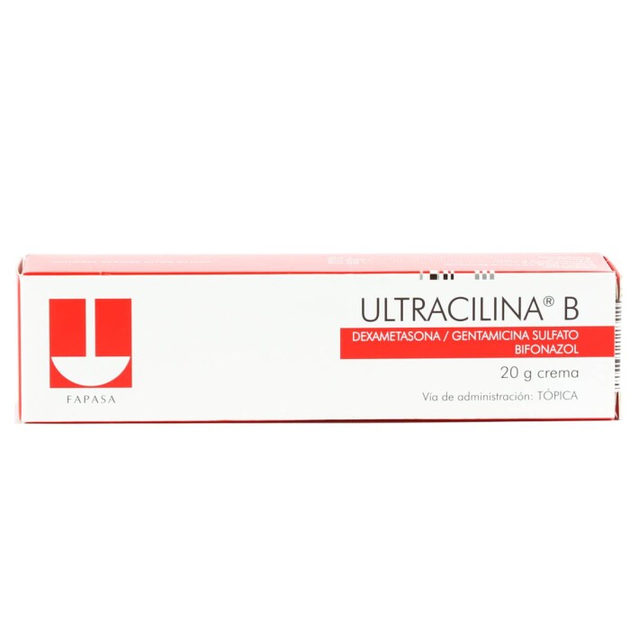 ULTRACILINA B CR.X 20 GRS CJ única