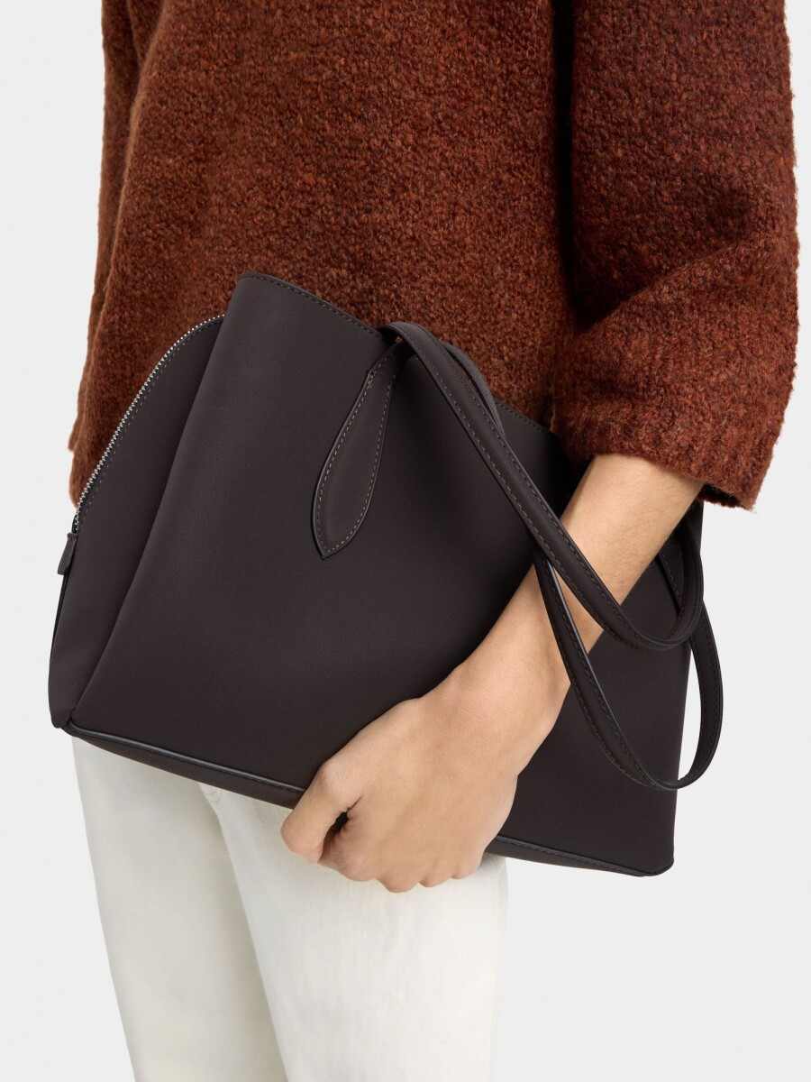 Bolso Para Portátil 13" Textura Suave marron
