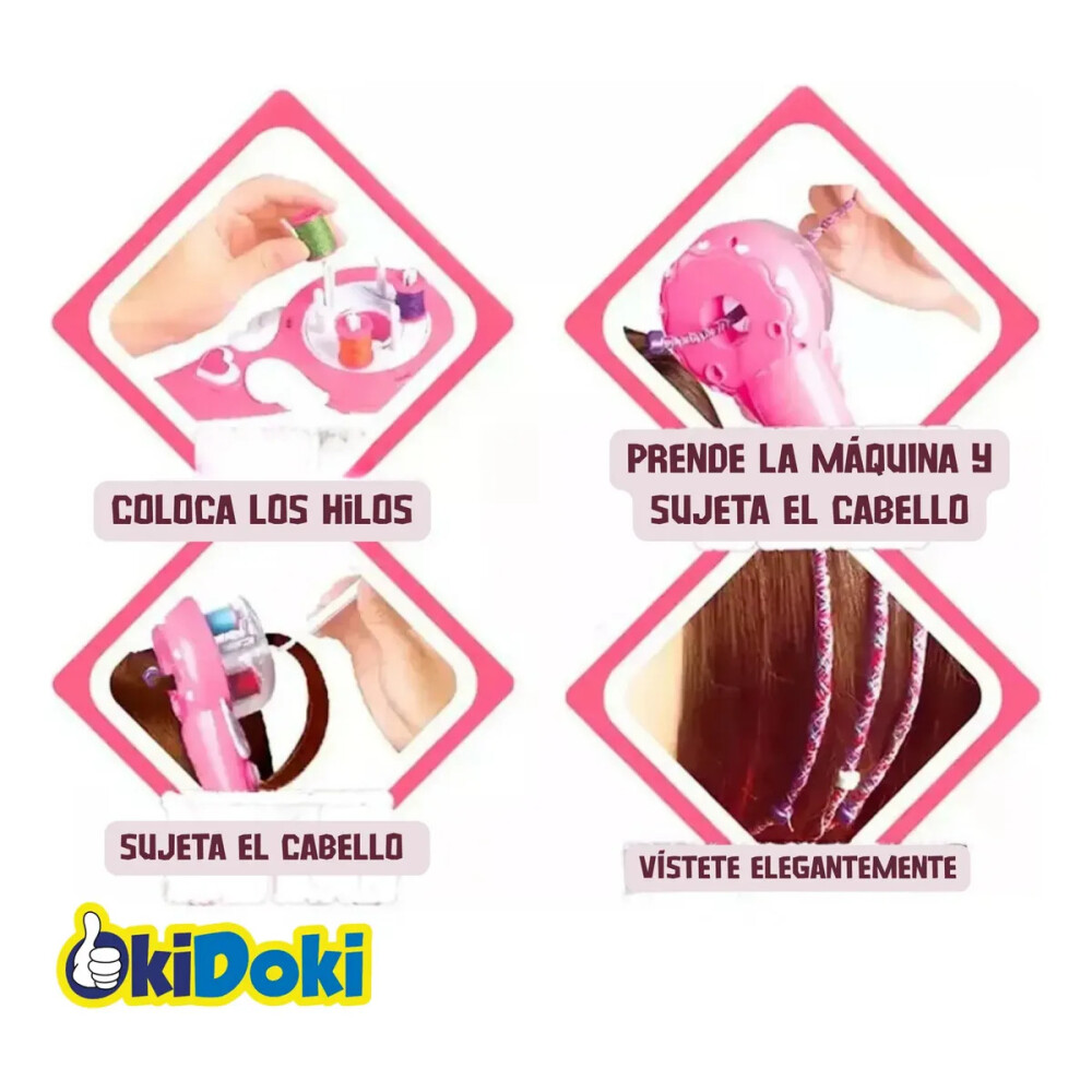 Set para trenzar cabello con accesorios Set para trenzar cabello con accesorios