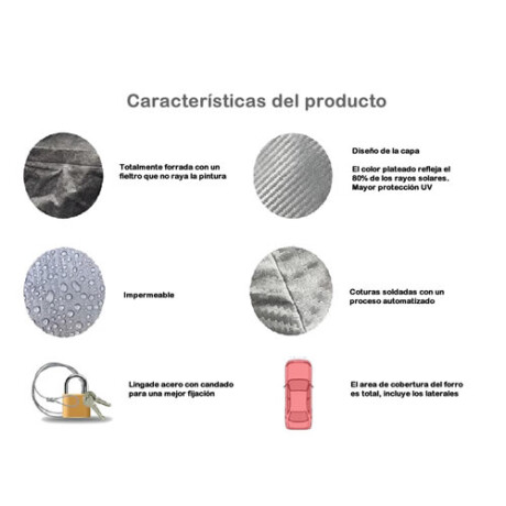 Funda para camionetas pick up doble cabina con filtro UV, Material Premium Eco Cuero, Marca Carrhel Funda para camionetas pick up doble cabina con filtro UV, Material Premium Eco Cuero, Marca Carrhel