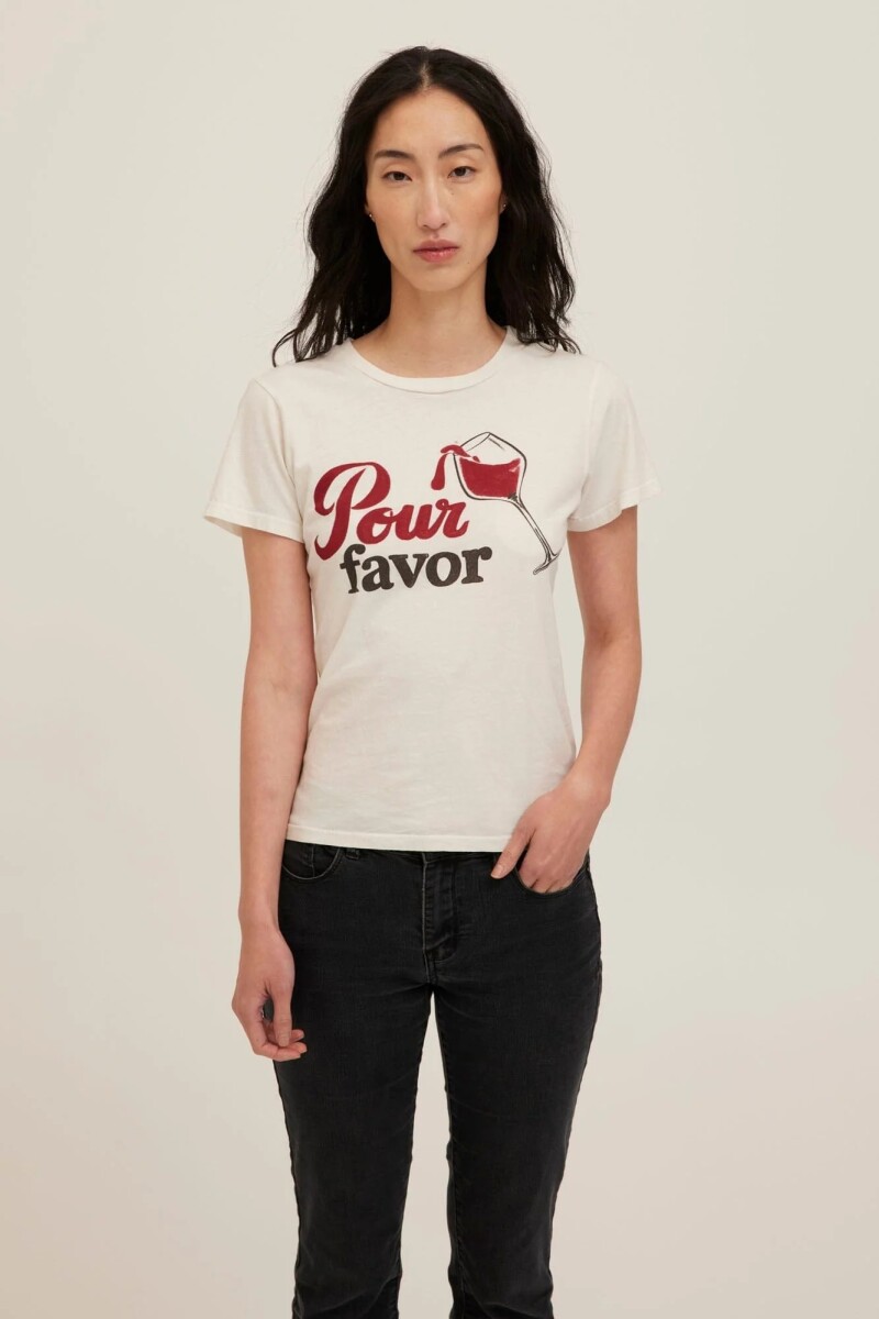 REMERA POUR FAVOR Blanco