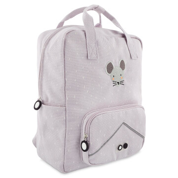 Mochila Grande Escolar Divertida Trixie Diseño De Animales Diseño Ratón