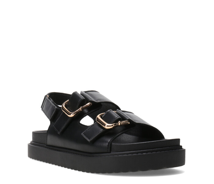 Sandalia ORYX con doble hebilla Black