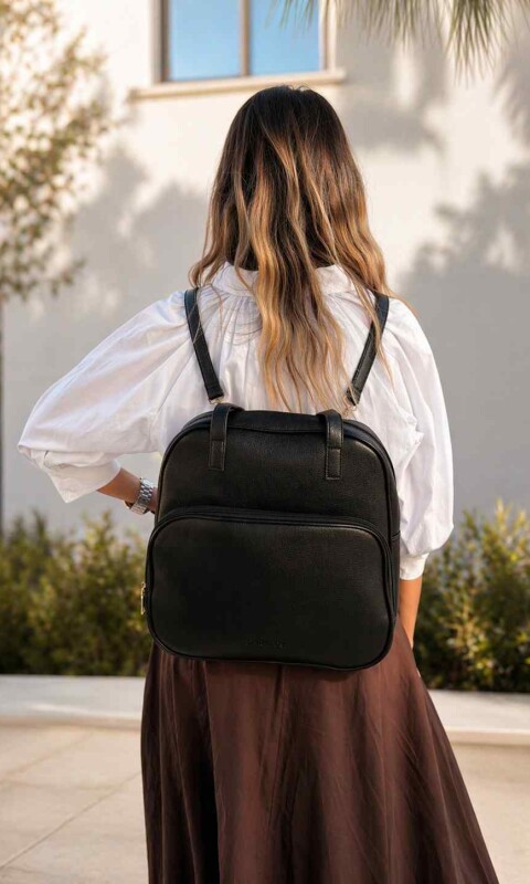 MOCHILA CLARA NEGRO