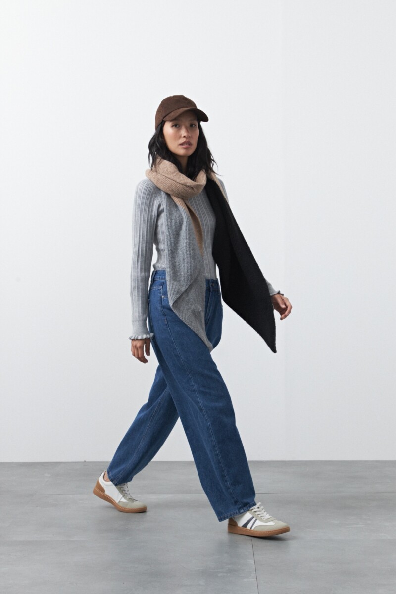 POLERA BETANIA Gris Melange