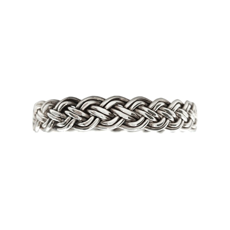 Brazalete trenzado-Plata 925-Sin Piedra-BR3033 sinpiedra