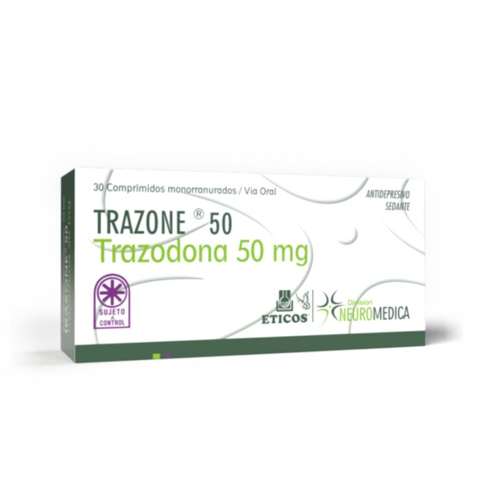 TRAZONE 50 MG CJ X 30 COMP. única