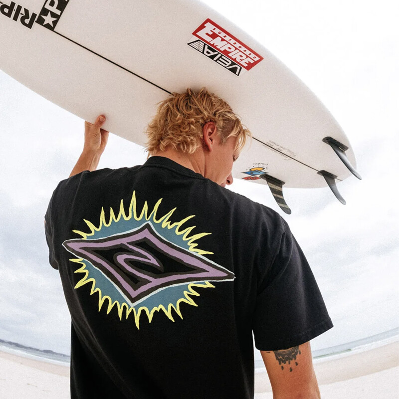 Remera Rip Curl Raw Burst - Negro Remera Rip Curl Raw Burst - Negro