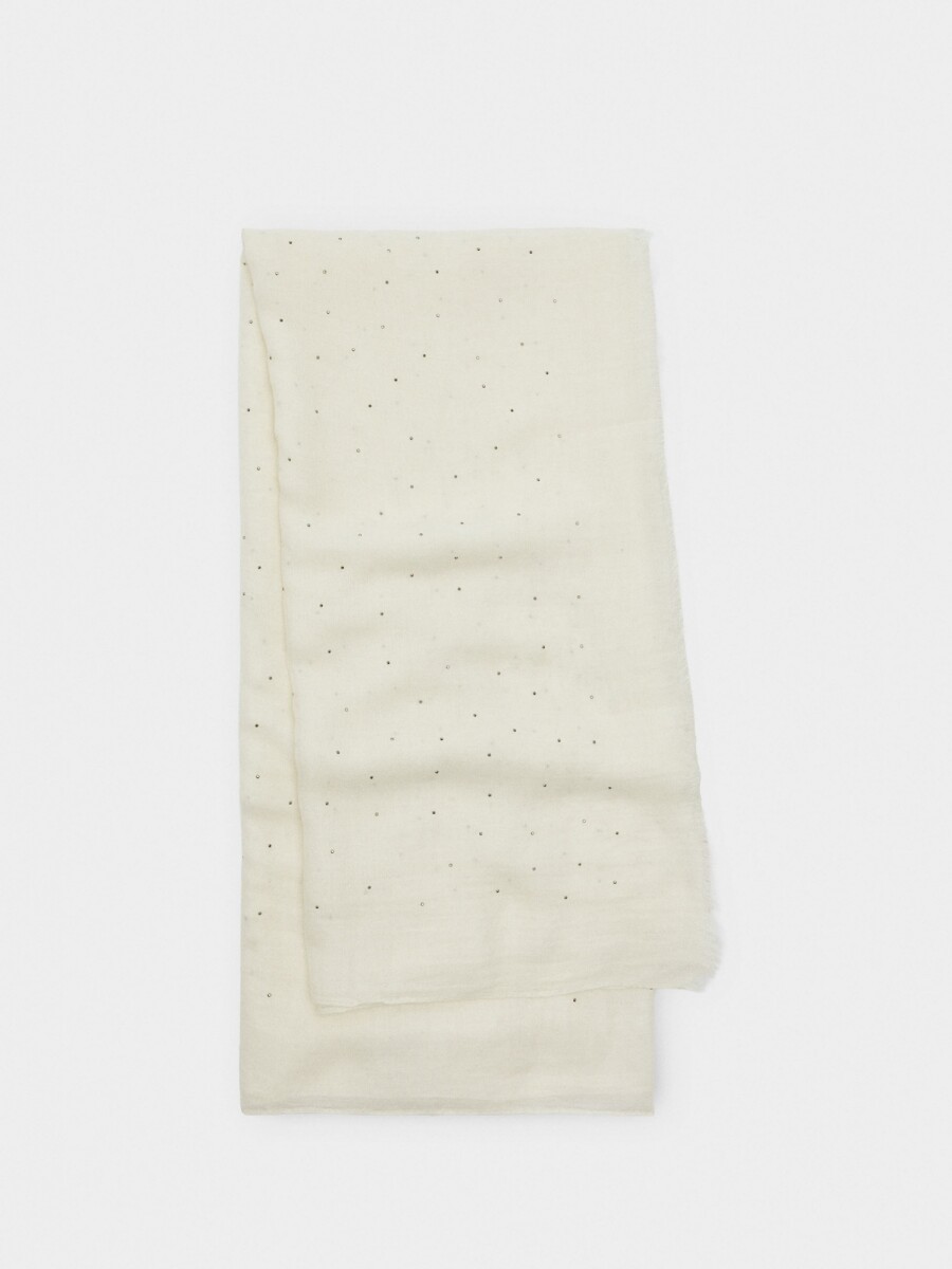 Pañuelo De Ceremonia Con Strass crudo