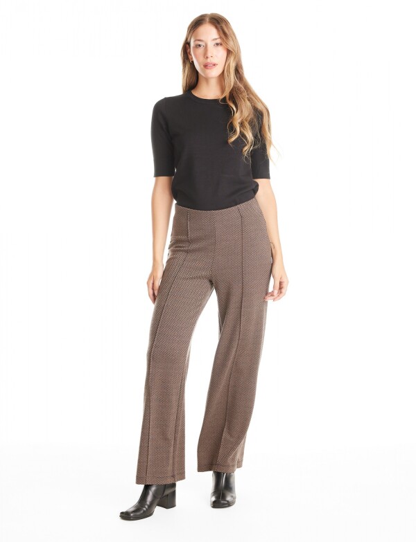 Pantalon Wide Leg Gales TOSTADO/MULTI