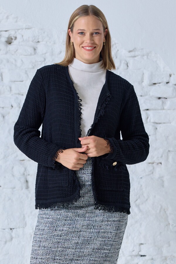 Chaqueta Tejida NEGRO