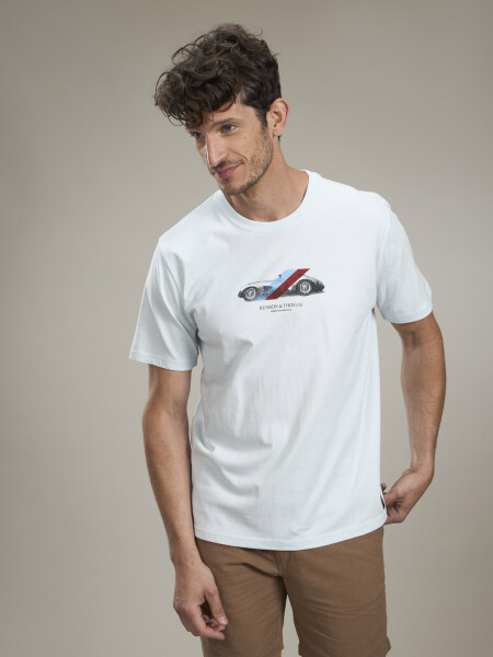 T-SHIRT CAR CELESTE