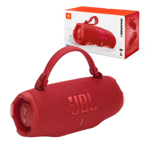 Parlante JBL Charge 6 Bluetooth Resistente al Agua IP68 con Powerbank Rojo