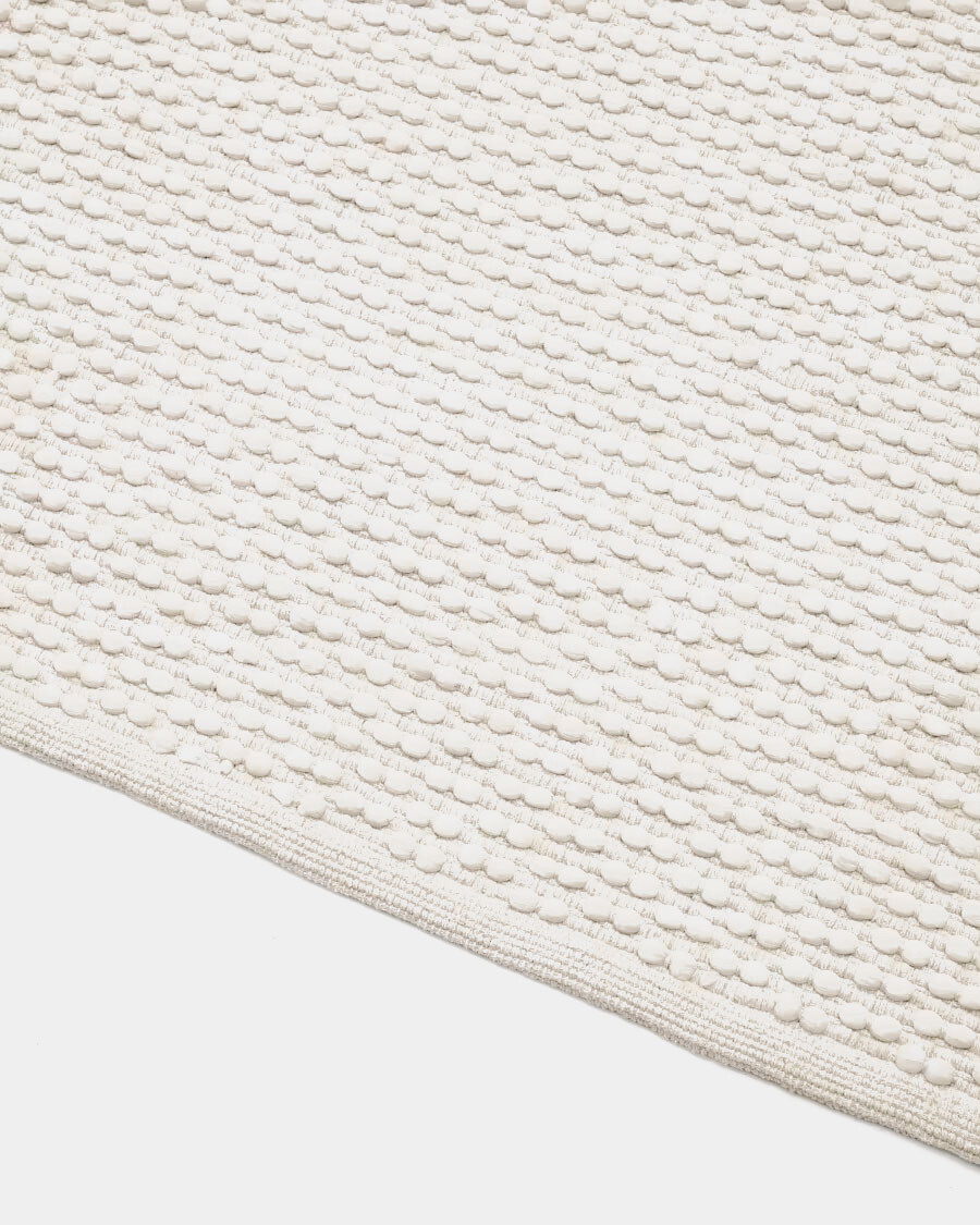 Alfombra Mascarell de algodón y poliéster blanco 200 x 300 cm Alfombra Mascarell de algodón y poliéster blanco 200 x 300 cm