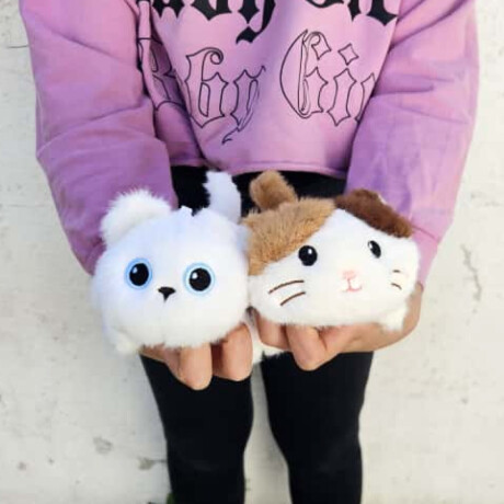 Mini Peluche Gatito Blanco