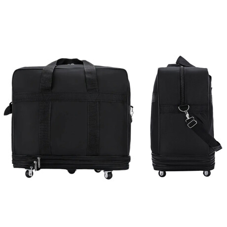 Bolso de Tela Gigante con 5 Ruedas 90x50x30cm Negro
