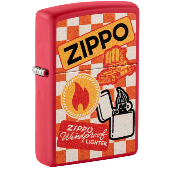 Encendedor ZIPPO 48998 C/Diseño Rojo 0