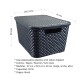 Set x3 Caja ratán 20 lts NEGRO