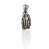 Dije Elegante - Plata y Oro- Zirconia-CP5412 conpiedra