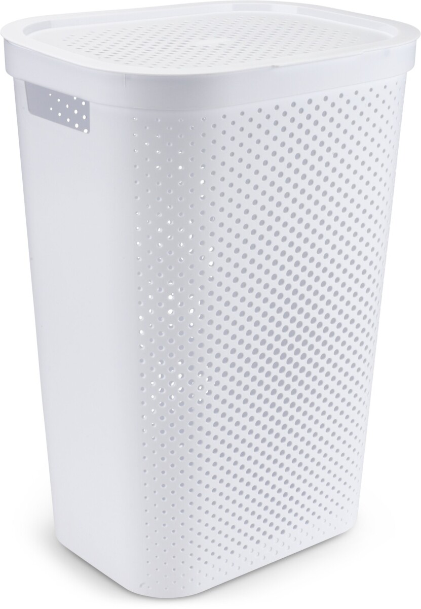Cesta para ropa INFINITY plástico blanco 