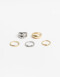 Sets Anillos Metal Set Anillos Biplating - Dorado