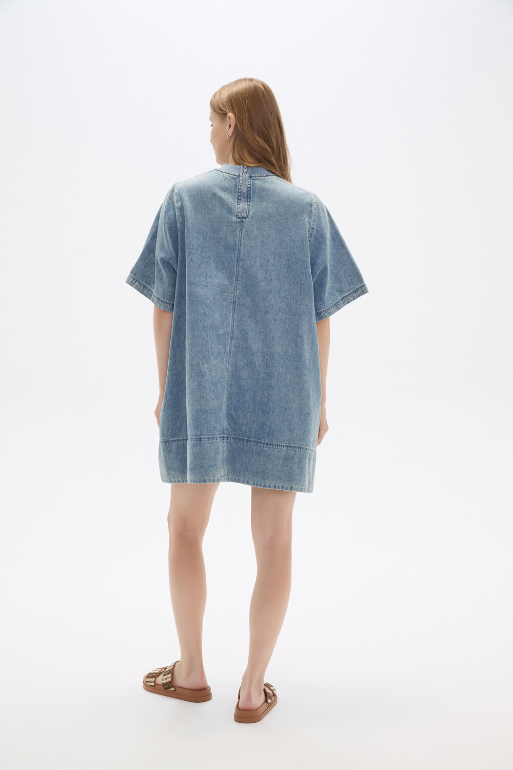 Vestido Ulan Celeste Claro