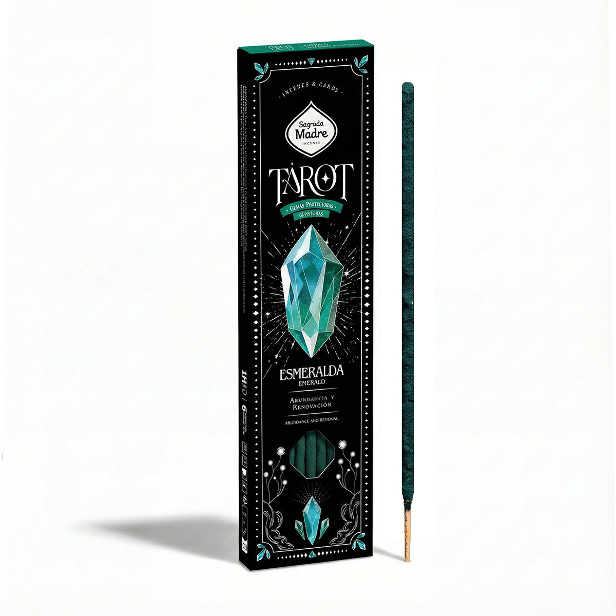 INCIENSO LINEA TAROT GEMAS - Esmeralda - Limón/lavanda 