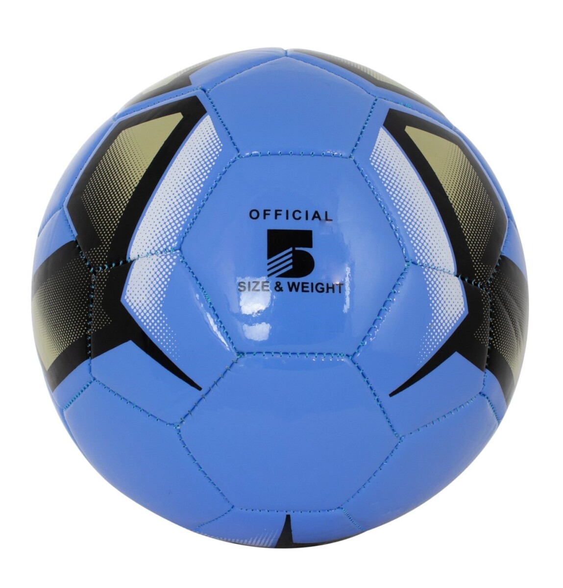 Pelota de Fútbol N5 Simil Cuero - CELESTE 