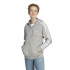 Campera de Mujer Adidas c/Capucha Essentials Terry Gris - Blanco