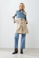 Trench bicolor jean medio