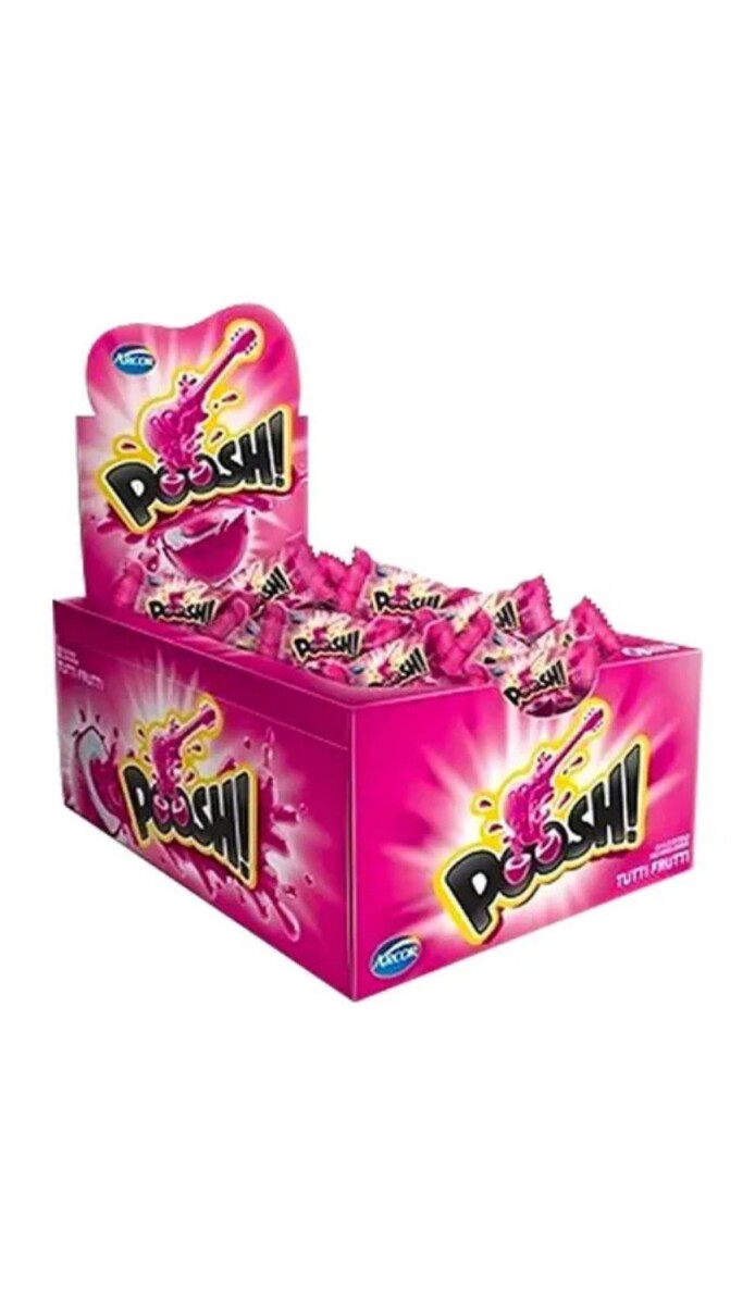 CHICLE POOSH TUTTI FRUTTI X 40UNID 200GRS 