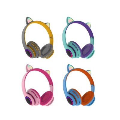 Auriculares INALAMBRICOS BLUETOOTH CAT EAR C/ MICRO SD CT-66 Auriculares INALAMBRICOS BLUETOOTH CAT EAR C/ MICRO SD CT-66