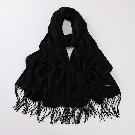 Chalina De Color Liso Negro