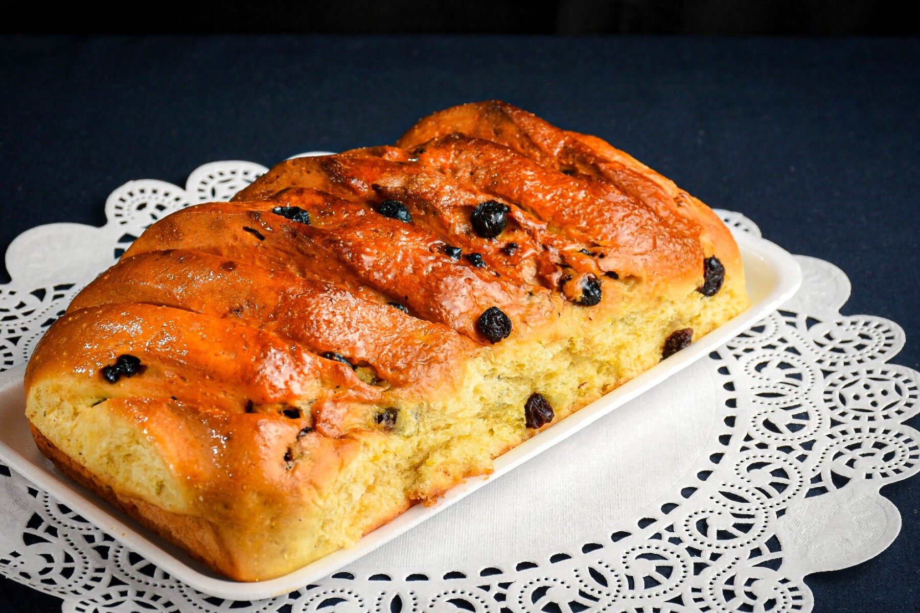 Pan de maíz con pasas 