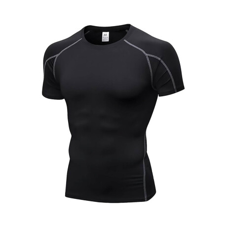 Set Deportivo 2 Remeras + 2 Calzas Deportivas Cortas Negro