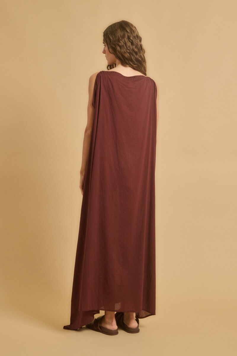 VESTIDO RELIO Marron