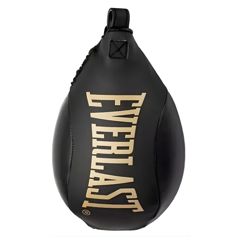 Bolsa Pera de Boxeo Everlast Elite 9x6" Negro y Dorado