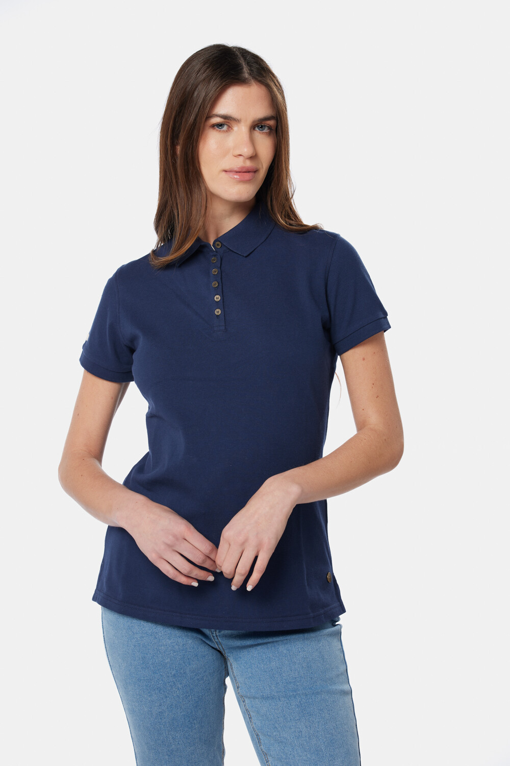 POLO PIQUE LISA Azul