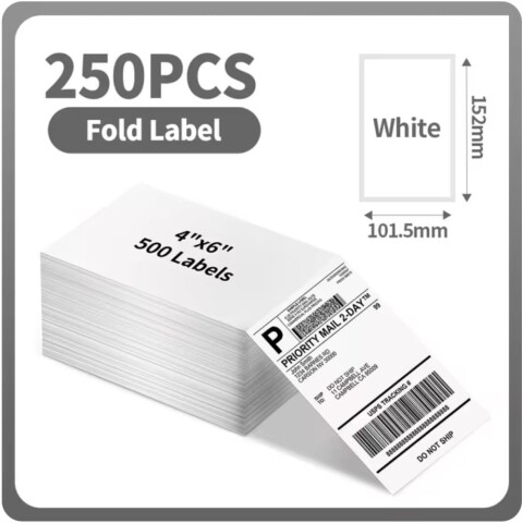 Etiqueta 10*15cm blanca AM-243 250 uds. Etiqueta 10*15cm blanca AM-243 250 uds.