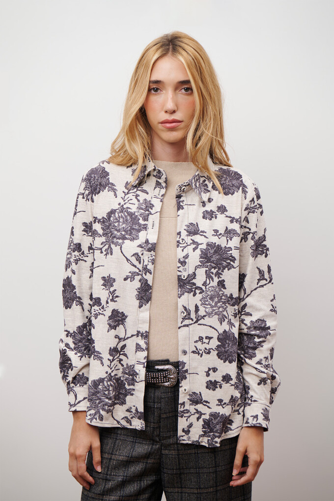 CAMISA SUEDE FLOR NATURAL