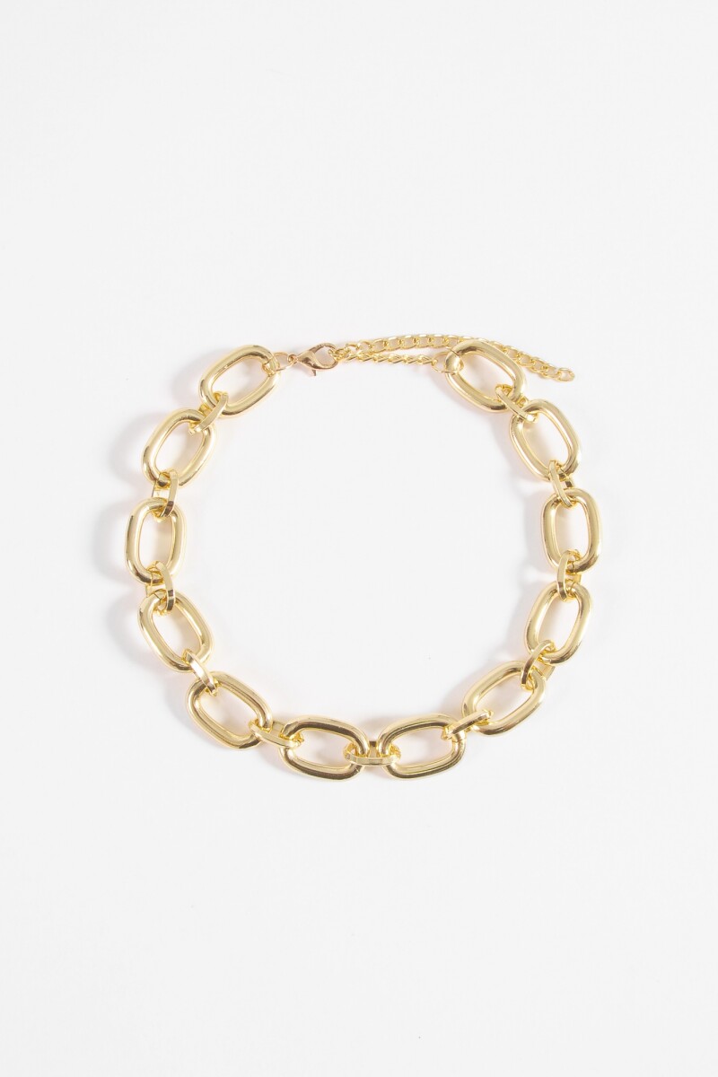 Collar eslabones dorado