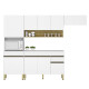 Juego Cocina Modular En Mdp Blanco Brillante