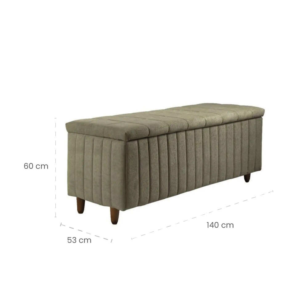 Baúl Pie De Cama Amplio 2 plazas 140cm - Ferrara Baúl Pie De Cama Amplio 2 plazas 140cm - Ferrara