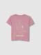 Camiseta Print Cocodrilo Rosa