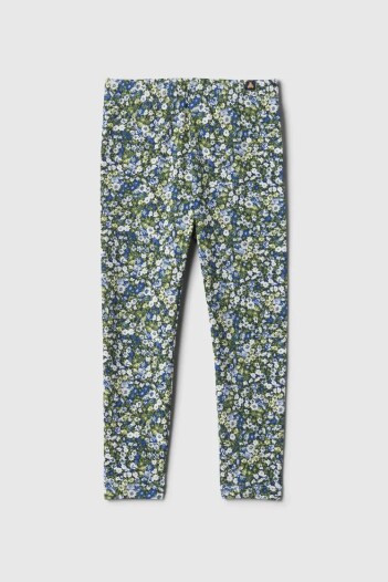 Calza Estampada Toddler Niña Tonal Blue Floral